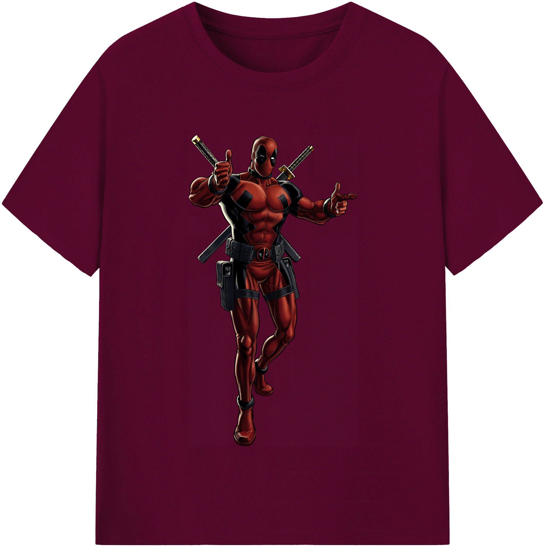 （画像用） Deadpool デッドプール レディースカジュアルプリントTシャツ（綿100％）